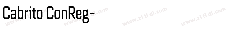 Cabrito ConReg字体转换
